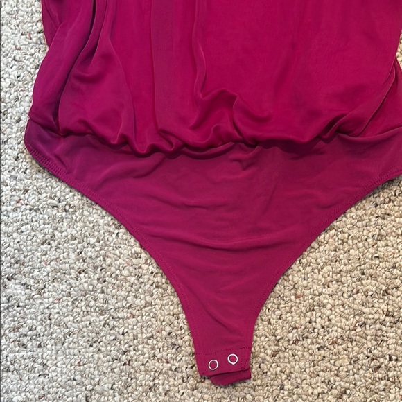 Express Pink Ruffled Asymmetrical Tank Top - Picture 4 of 6